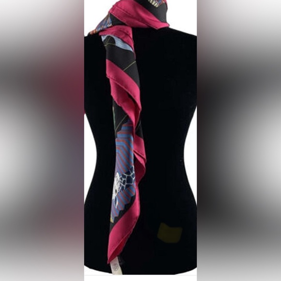 Hermès Scarf with Lanterns/Animals, Multicolor - Picture 6 of 6